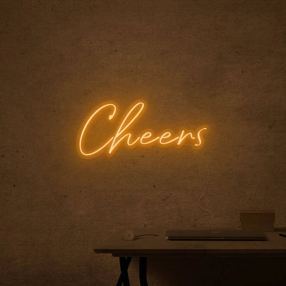 "Cheers" LED NEONSCHILD